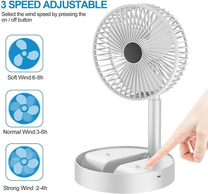 Powerful Rechargeable High Speed Table Fan